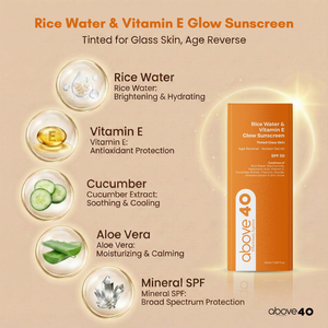 Rice Water & Vitamin E Glow Sunscreen (SPF 50)
